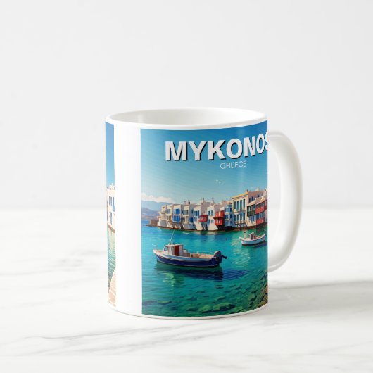 Mykonos-Griechenland-Inseln Kaffeetasse (VorderseiteRechts)