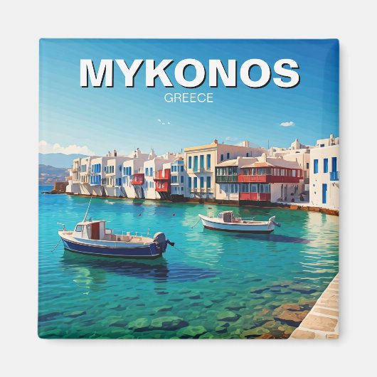Mykonos-Griechenland-Inseln Magnet (Vorne)