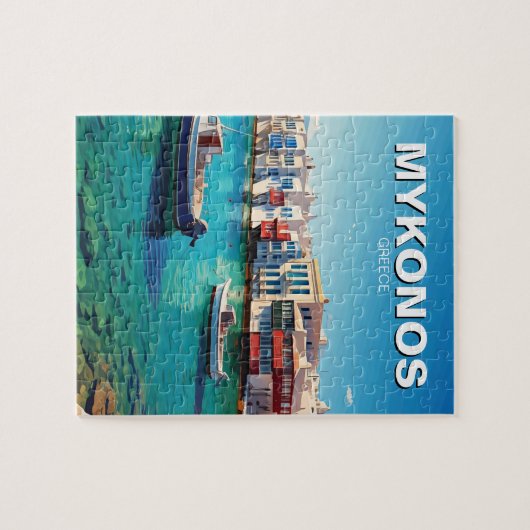 Mykonos-Griechenland-Inseln Puzzle (Horizontal)