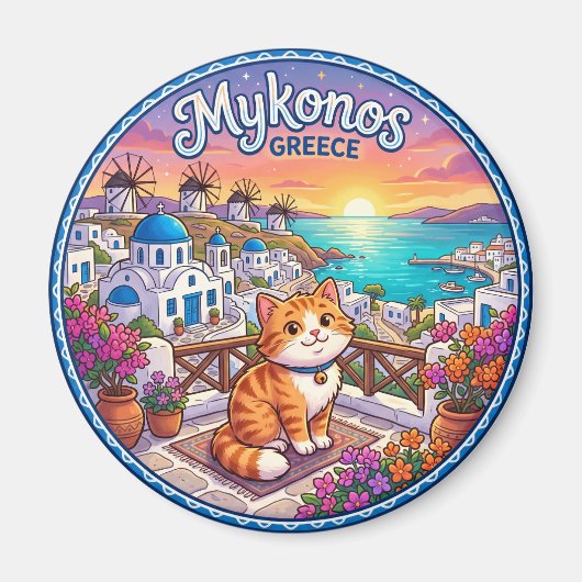 Mykonos Griechenland Magnet (Vorne)