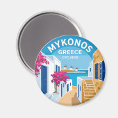 Mykonos Griechenland Magnet (Vorderseite/Rückseite)
