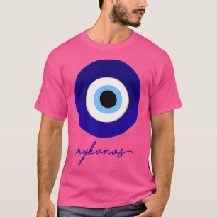 Mykonos - Griechenland Mati Edition Blue White. T-Shirt