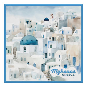Mykonos Griechenland Poster