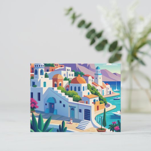 Mykonos, Griechenland Postkarte (Stehend Vorderseite)