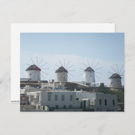 Mykonos, Griechenland Postkarte (Vorne/Hinten)