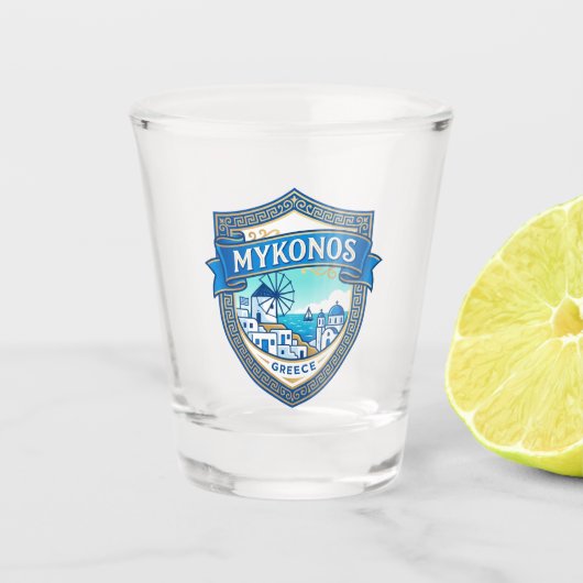Mykonos Griechenland Schnapsglas (Vorderseite)