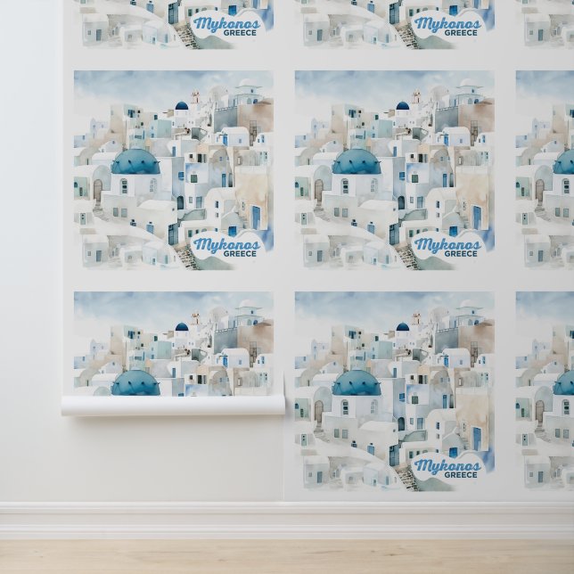 Mykonos Griechenland Tapete (Anwendung)