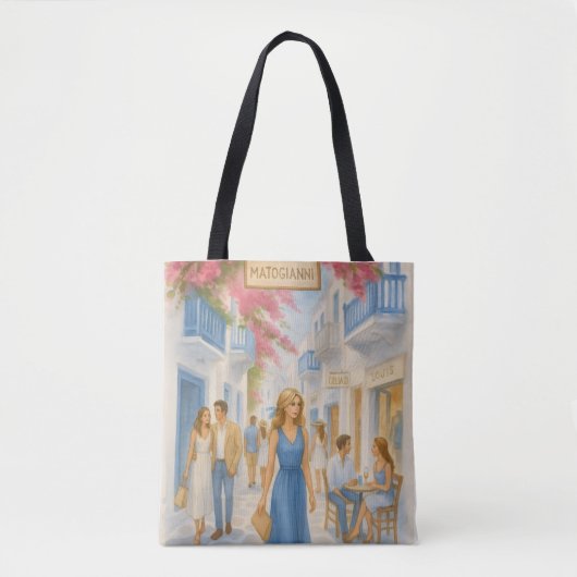 Mykonos, Griechenland Tote Bag Tasche (Vorderseite)