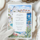 Mykonos-Hochzeiten am Meer Einladung