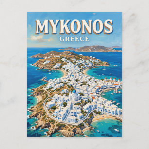 Mykonos Insel Griechenland Postkarte