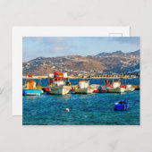 Mykonos-Insel Postkarte (Vorne/Hinten)