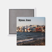 Mykonos Little Venice Kühlschrankmagnet (Vorderseite/Rückseite)