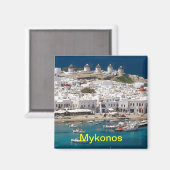 Mykonos-Magnet Magnet (Vorderseite/Rückseite)