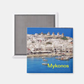 Mykonos-Magnet Magnet (Vorderseite/Rückseite)