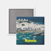 Mykonos-Magnet Magnet (Vorderseite/Rückseite)