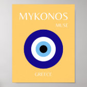 Mykonos-Maus, gelb Poster (Vorne)