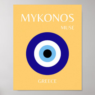 Mykonos-Maus, gelb Poster