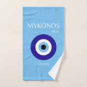 Mykonos Muse, blau Badhandtuch Set (Handtuch)