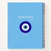 Mykonos Muse, blau Notizblock (Rückseite)