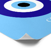 Mykonos Muse, blau Poster (Ecke)