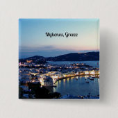 Mykonos, Panorama Griechenland Button (Vorderseite)