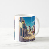 Mykonos Path Greece Cyclades Travel Kaffeetasse (VorderseiteRechts)