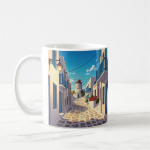 Mykonos Path Greece Cyclades Travel Kaffeetasse