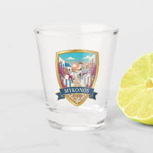 Mykonos Path Greece Cyclades Travel Schnapsglas