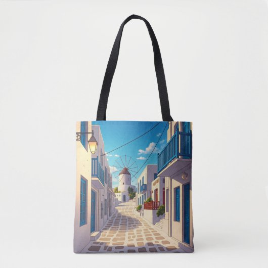 Mykonos Path Greece Cyclades Travel Tasche (Vorderseite)