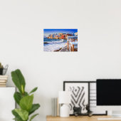 Mykonos-Poster, griechische Inseln Poster (Heimbüro)