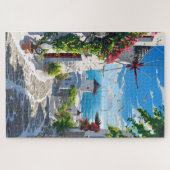Mykonos Sea View Street Puzzle (Horizontal)