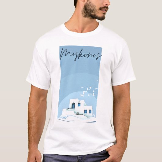 Mykonos-Shirt | Griechenland Shirt | Griechische I (Vorderseite)