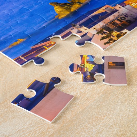 Mykonos Sonnenuntergangpuzzlespiel Puzzle (Seite)