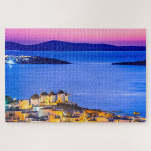 Mykonos Sonnenuntergangpuzzlespiel Puzzle