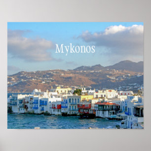 Mykonos Stadt Poster