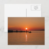 Mykonos Sunset Postcard Postkarte (Vorne/Hinten)