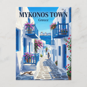 Mykonos Town, Mykonos, Griechenland Griechenland Postkarte