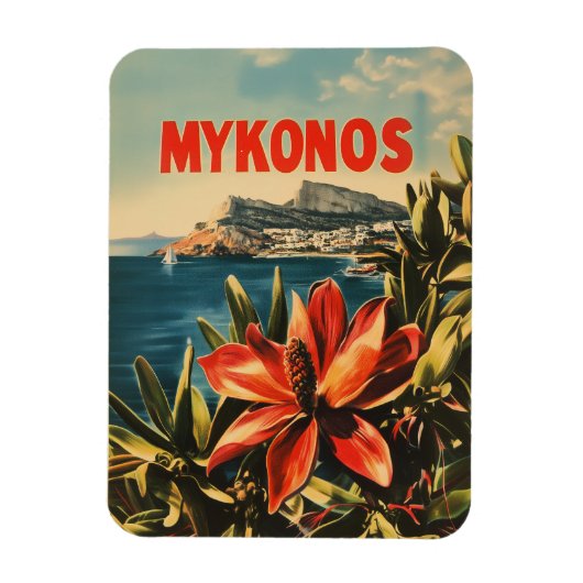 Mykonos Vintag Magnet (Vertikal)