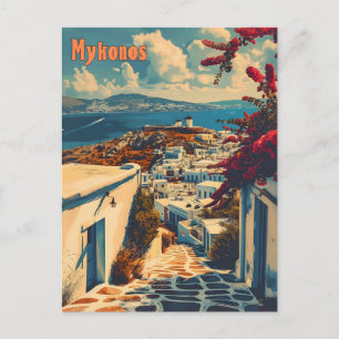 Mykonos Vintag Postkarte