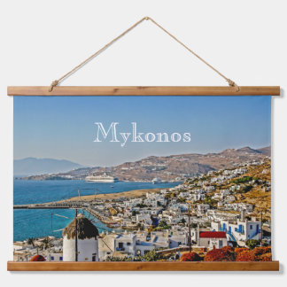 Mykonos Wandteppich Mit Holzrahmen
