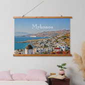 Mykonos Wandteppich Mit Holzrahmen (Schlafzimmer)