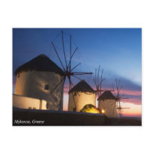 Mykonos Windmill Sunset, Griechenland
