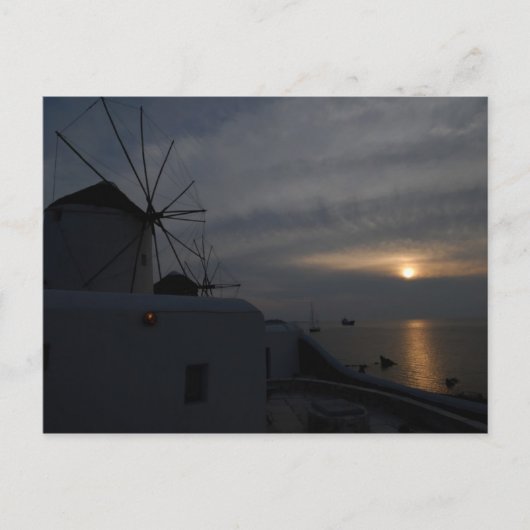 Mykonos Windmühlen Postkarte (Vorderseite)