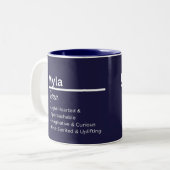 Myla personalisierte Kaffeetasse (Vorderseite Links)