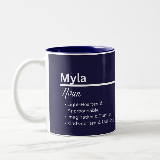 Myla personalisierte Kaffeetasse (Links)