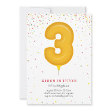 Mylar Balloon Merriment Birthday Einladung