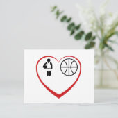 MyLove: Basketball Postkarte (Stehend Vorderseite)