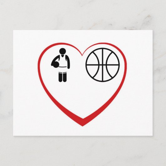 MyLove: Basketball Postkarte (Vorderseite)