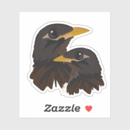 Myna Birds Aufkleber
