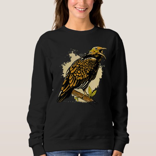 Myna Vogel Tier Sweatshirt (Vorderseite)
